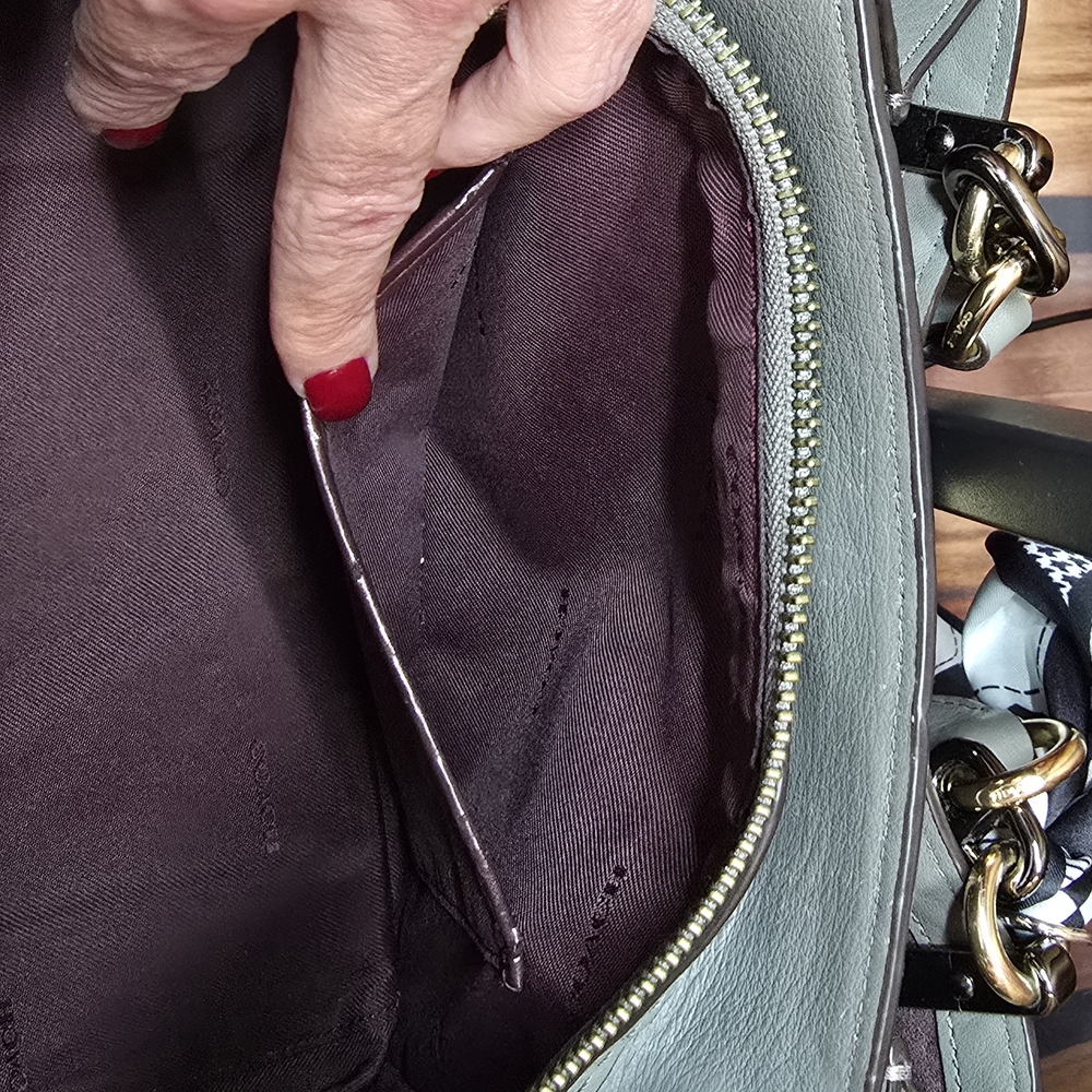 Coach Gray Dreamer Satchel-Top Line-EUC-FULL INCLUSION - Picture 15 of 16
